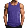 imageMAGCOMSEN Mens Tank Tops Quick Dry Workout Sleeveless Gym Muscle Shirts Athletic Bodybuilding Tee ShirtViolet