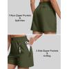 imageMAGCOMSEN Womens 5quot Hiking Cargo Shorts UPF 50 Quick Dry Lightweight Golf Athletic Casual Summer Shorts with PocketsArmy Green