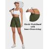 imageMAGCOMSEN Womens 5quot Hiking Cargo Shorts UPF 50 Quick Dry Lightweight Golf Athletic Casual Summer Shorts with PocketsArmy Green