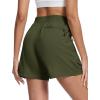 imageMAGCOMSEN Womens 5quot Hiking Cargo Shorts UPF 50 Quick Dry Lightweight Golf Athletic Casual Summer Shorts with PocketsArmy Green