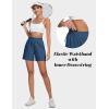 imageMAGCOMSEN Womens 5quot Hiking Cargo Shorts UPF 50 Quick Dry Lightweight Golf Athletic Casual Summer Shorts with PocketsCharcoal Blue