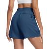 imageMAGCOMSEN Womens 5quot Hiking Cargo Shorts UPF 50 Quick Dry Lightweight Golf Athletic Casual Summer Shorts with PocketsCharcoal Blue