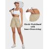 imageMAGCOMSEN Womens 5quot Hiking Cargo Shorts UPF 50 Quick Dry Lightweight Golf Athletic Casual Summer Shorts with PocketsLight Khaki