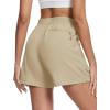 imageMAGCOMSEN Womens 5quot Hiking Cargo Shorts UPF 50 Quick Dry Lightweight Golf Athletic Casual Summer Shorts with PocketsLight Khaki
