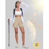 imageMAGCOMSEN Womens 5quot Hiking Cargo Shorts UPF 50 Quick Dry Lightweight Golf Athletic Casual Summer Shorts with PocketsLight Khaki