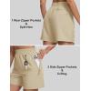 imageMAGCOMSEN Womens 5quot Hiking Cargo Shorts UPF 50 Quick Dry Lightweight Golf Athletic Casual Summer Shorts with PocketsLight Khaki