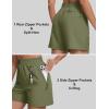 imageMAGCOMSEN Womens 5quot Hiking Cargo Shorts UPF 50 Quick Dry Lightweight Golf Athletic Casual Summer Shorts with PocketsSage Green