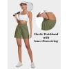 imageMAGCOMSEN Womens 5quot Hiking Cargo Shorts UPF 50 Quick Dry Lightweight Golf Athletic Casual Summer Shorts with PocketsSage Green