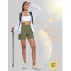 imageMAGCOMSEN Womens 5quot Hiking Cargo Shorts UPF 50 Quick Dry Lightweight Golf Athletic Casual Summer Shorts with PocketsSage Green