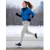 imageMAGCOMSEN Womens Fleece Lined Joggers High Waisted Water Resistant Thermal Winter Hiking Running Sweatpants with PocketsLight Grey