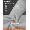 imageMAGCOMSEN Womens Fleece Lined Joggers High Waisted Water Resistant Thermal Winter Hiking Running Sweatpants with PocketsLight Grey