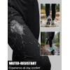 imageMAGCOMSEN Womens Fleece Lined Joggers Waterproof Thermal Winter Sweatpants Insulated Hiking Running Snow Pants PocketsBlack