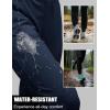 imageMAGCOMSEN Womens Fleece Lined Joggers Waterproof Thermal Winter Sweatpants Insulated Hiking Running Snow Pants PocketsNavy