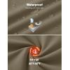 imageMAGCOMSEN Womens Fleece Lined Yoga Pants with Pockets Wide Leg High Waisted Waterproof Winter Thermal Work Casual PantsCoffee Grey