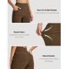 imageMAGCOMSEN Womens Fleece Lined Yoga Pants with Pockets Wide Leg High Waisted Waterproof Winter Thermal Work Casual PantsDark Brown