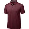imageMAGCOMSEN Mens Polo Shirts Short Sleeve Lightweight Moisture Wicking Golf Polos 3 Buttons Performance Collared Shirt MenWinered