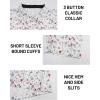 imageMAGCOMSEN Mens Golf Shirt Short Sleeve Dry Fit Moisture Wicking Golf Polos Casual Performance Print Collared Shirt MenLine White