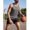 image:imageMAGCOMSEN Mens Tank Tops UPF 50 Quick Dry Swim Beach Shirts Sleeveless Summer Workout Gym Muscle Running TopsGray