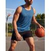 image:imageMAGCOMSEN Mens Tank Tops UPF 50 Quick Dry Swim Beach Shirts Sleeveless Summer Workout Gym Muscle Running TopsMedium Blue