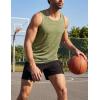 image:imageMAGCOMSEN Mens Tank Tops UPF 50 Quick Dry Swim Beach Shirts Sleeveless Summer Workout Gym Muscle Running TopsWheat Green