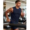 image:imageMAGCOMSEN Mens UPF 80 Tank Top Sleeveless Muscle Shirts Workout Gym Cut Off Shirt Moisture Wicking Polyester Top for SummerNavy