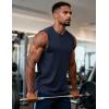 image:imageMAGCOMSEN Mens UPF 80 Tank Top Sleeveless Muscle Shirts Workout Gym Cut Off Shirt Moisture Wicking Polyester Top for SummerNavy