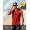 image:imageMAGCOMSEN Mens UPF 80 Tank Top Sleeveless Muscle Shirts Workout Gym Cut Off Shirt Moisture Wicking Polyester Top for SummerRed