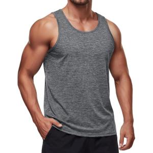 image:imageMAGCOMSEN Mens Tank Tops UPF 50 Quick Dry Swim Beach Shirts Sleeveless Summer Workout Gym Muscle Running TopsGray