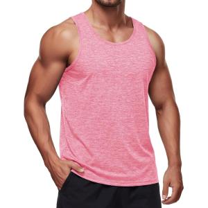image:imageMAGCOMSEN Mens Tank Tops UPF 50 Quick Dry Swim Beach Shirts Sleeveless Summer Workout Gym Muscle Running TopsPink