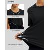 image:imageMAGCOMSEN Womens Short Sleeve Workout Tops Sun Protection UPF 50 Lightweight Quick Dry Crew Neck Shirts Hiking RunningBlack