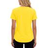 image:imageMAGCOMSEN Womens Short Sleeve Workout Tops Sun Protection UPF 50 Lightweight Quick Dry Crew Neck Shirts Hiking RunningBright Yellow