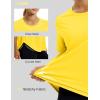 image:imageMAGCOMSEN Womens Short Sleeve Workout Tops Sun Protection UPF 50 Lightweight Quick Dry Crew Neck Shirts Hiking RunningBright Yellow