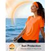 image:imageMAGCOMSEN Womens Short Sleeve Workout Tops Sun Protection UPF 50 Lightweight Quick Dry Crew Neck Shirts Hiking RunningFluorescent Orange
