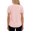 image:imageMAGCOMSEN Womens Short Sleeve Workout Tops Sun Protection UPF 50 Lightweight Quick Dry Crew Neck Shirts Hiking RunningLight Pink