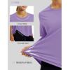 image:imageMAGCOMSEN Womens Short Sleeve Workout Tops Sun Protection UPF 50 Lightweight Quick Dry Crew Neck Shirts Hiking RunningLight Purple