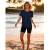 image:imageMAGCOMSEN Womens Short Sleeve Workout Tops Sun Protection UPF 50 Lightweight Quick Dry Crew Neck Shirts Hiking RunningNavy