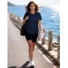 image:imageMAGCOMSEN Womens Short Sleeve Workout Tops Sun Protection UPF 50 Lightweight Quick Dry Crew Neck Shirts Hiking RunningNavy