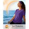 image:imageMAGCOMSEN Womens Short Sleeve Workout Tops Sun Protection UPF 50 Lightweight Quick Dry Crew Neck Shirts Hiking RunningPurple