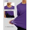 image:imageMAGCOMSEN Womens Short Sleeve Workout Tops Sun Protection UPF 50 Lightweight Quick Dry Crew Neck Shirts Hiking RunningPurple