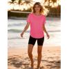 image:imageMAGCOMSEN Womens Short Sleeve Workout Tops Sun Protection UPF 50 Lightweight Quick Dry Crew Neck Shirts Hiking RunningRosered
