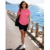 image:imageMAGCOMSEN Womens Short Sleeve Workout Tops Sun Protection UPF 50 Lightweight Quick Dry Crew Neck Shirts Hiking RunningRosered