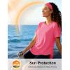 image:imageMAGCOMSEN Womens Short Sleeve Workout Tops Sun Protection UPF 50 Lightweight Quick Dry Crew Neck Shirts Hiking RunningRosered