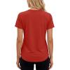 image:imageMAGCOMSEN Womens Short Sleeve Workout Tops Sun Protection UPF 50 Lightweight Quick Dry Crew Neck Shirts Hiking RunningTruered