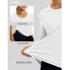 image:imageMAGCOMSEN Womens Short Sleeve Workout Tops Sun Protection UPF 50 Lightweight Quick Dry Crew Neck Shirts Hiking RunningWhite