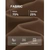 image:imageMAGCOMSEN Long Sleeve Workout Shirts for Women Crop Yoga Top Athletic Slim Fit Cropped Tight Pilates Dance Fitted Gym Top Brown S