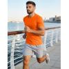 image:imageMAGCOMSEN Mens Short Sleeve UPF 50 TShirt Quick Dry Workout Athletic Running Swim Tops Tee Rash Guard Performance Shirts03orange