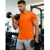 image:imageMAGCOMSEN Mens Short Sleeve UPF 50 TShirt Quick Dry Workout Athletic Running Swim Tops Tee Rash Guard Performance Shirts03orange