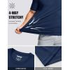 image:imageMAGCOMSEN Mens Short Sleeve UPF 50 TShirt Quick Dry Workout Athletic Running Swim Tops Tee Rash Guard Performance Shirts04navy