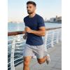 image:imageMAGCOMSEN Mens Short Sleeve UPF 50 TShirt Quick Dry Workout Athletic Running Swim Tops Tee Rash Guard Performance Shirts04navy