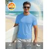image:imageMAGCOMSEN Mens Short Sleeve UPF 50 TShirt Quick Dry Workout Athletic Running Swim Tops Tee Rash Guard Performance Shirts05sky Blue